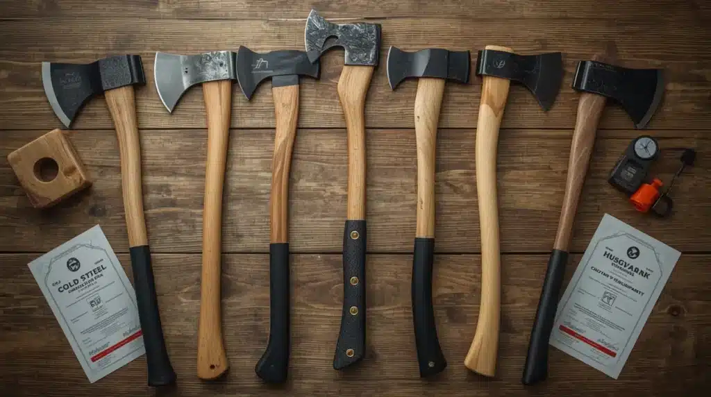 Comparatif des meilleures marques de haches de lancer avec modèles phares et critères de qualité