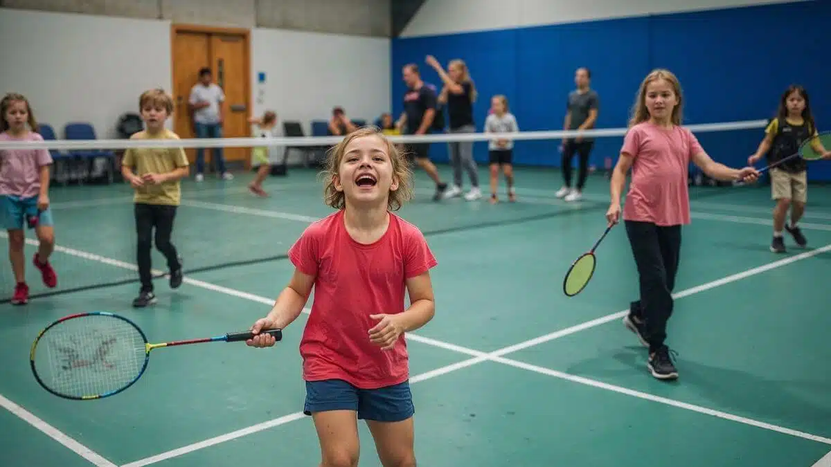 Kinderbadminton Brussel - jeugdlessen met professionele animatie