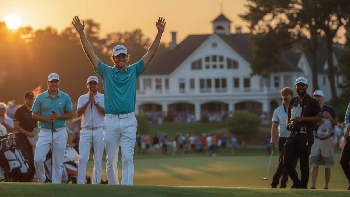 Celebration golf Bruxelles - Moment de victoire sur le parcours