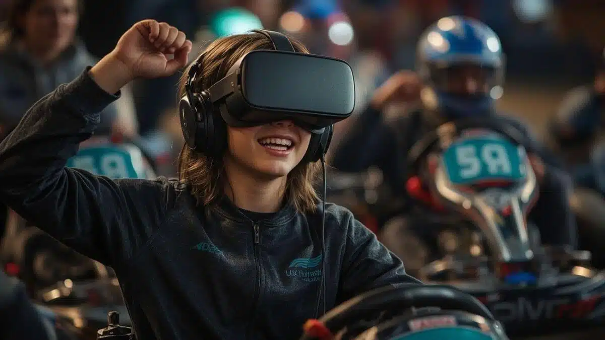 Celebration victoire karting VR - Pure emotion after the race