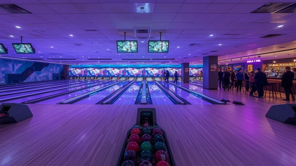 Centre HyperBowling Bruxelles—Vue ensemble 8 pistes