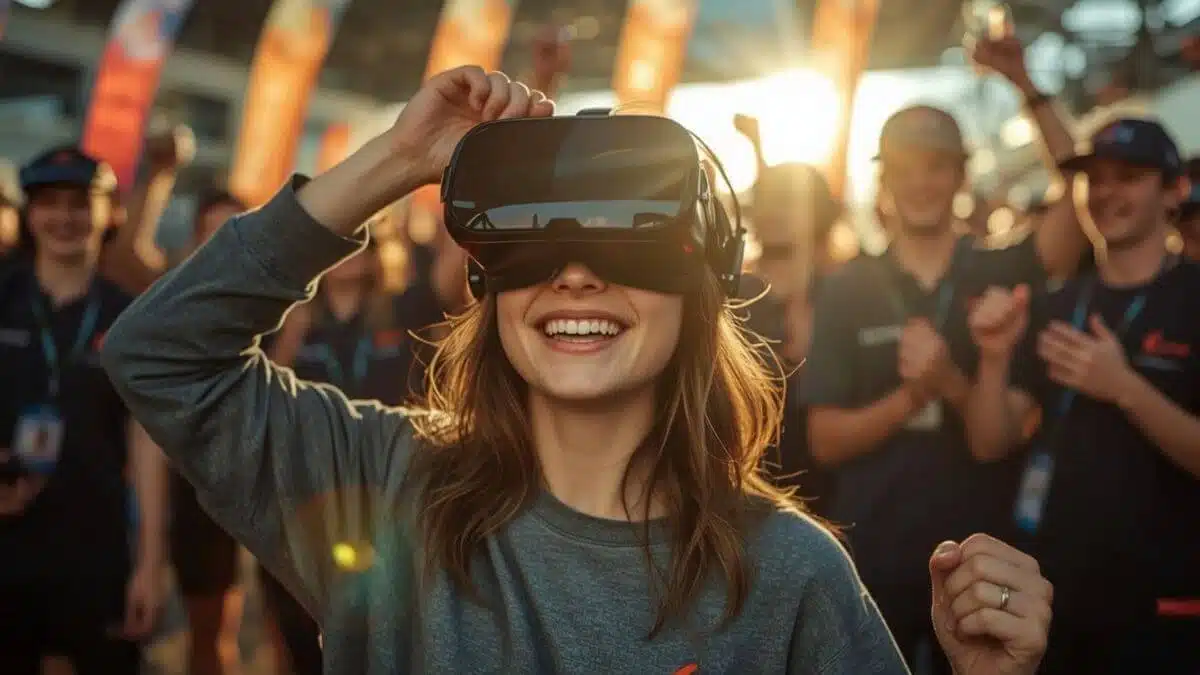 VR karting competition - Intense duels between players