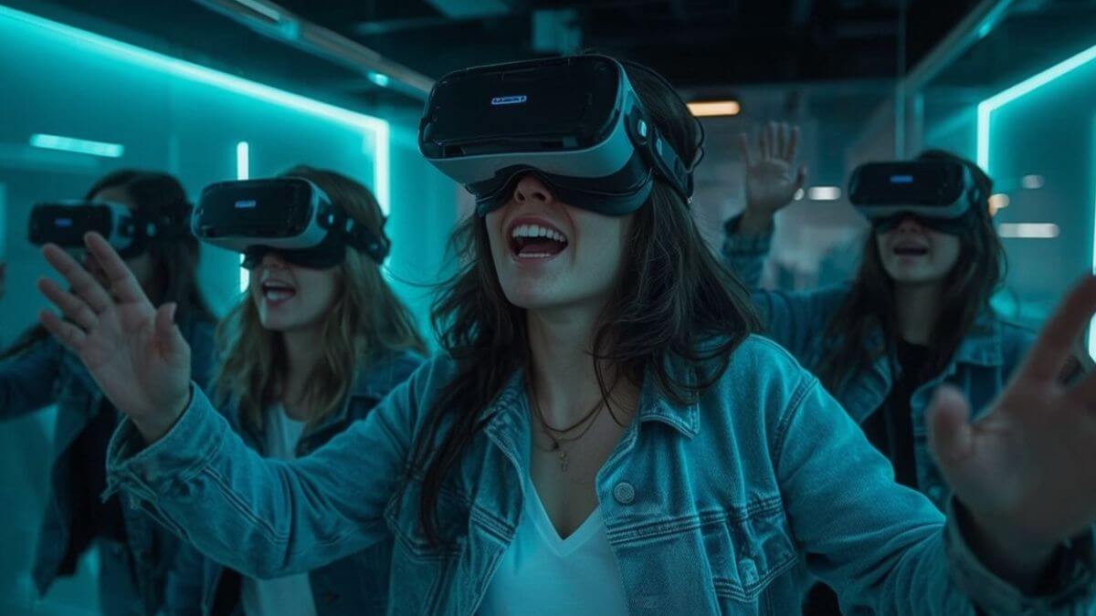 Escape game VR in Brussels - Team in full virtual immersion