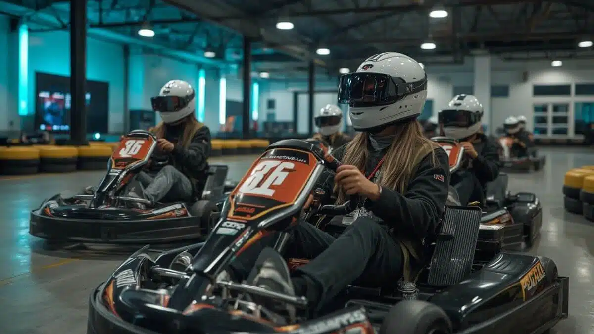 Groupe damis in karting competition Brussels