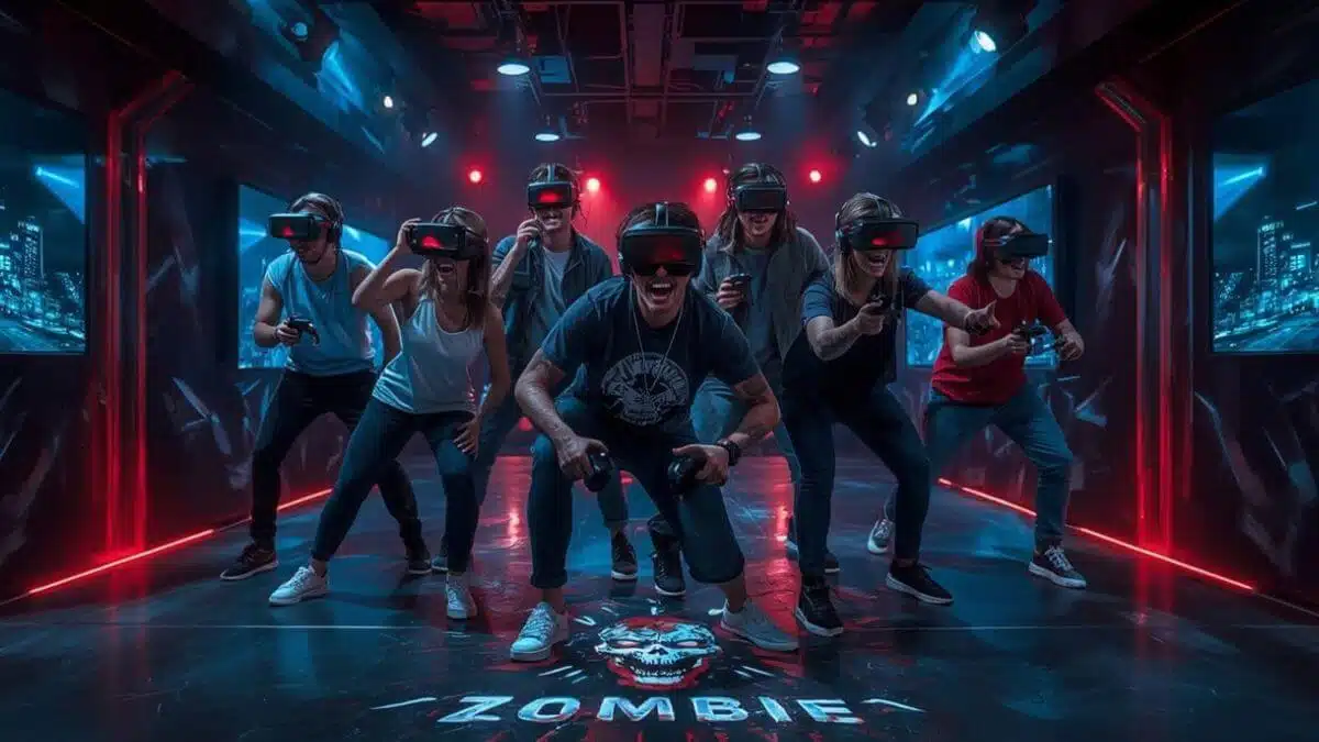 Mission zombie escape game VR - Survie intense en équipe.