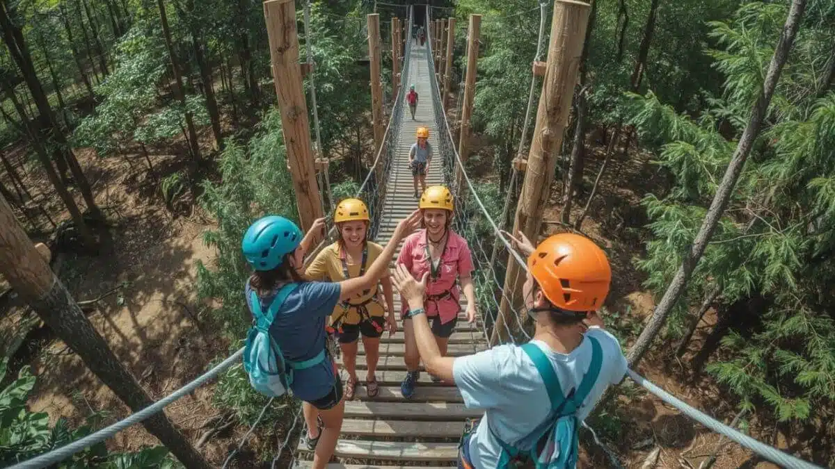 Parcours aventurier Défi Nature Wavre – Obstacles en pleine nature