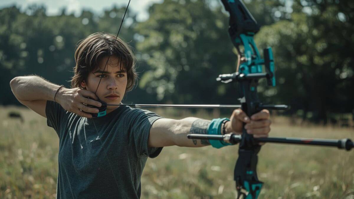 Tir à l'arc à Bruxelles – Archer en position de tir avec équipement professionnel