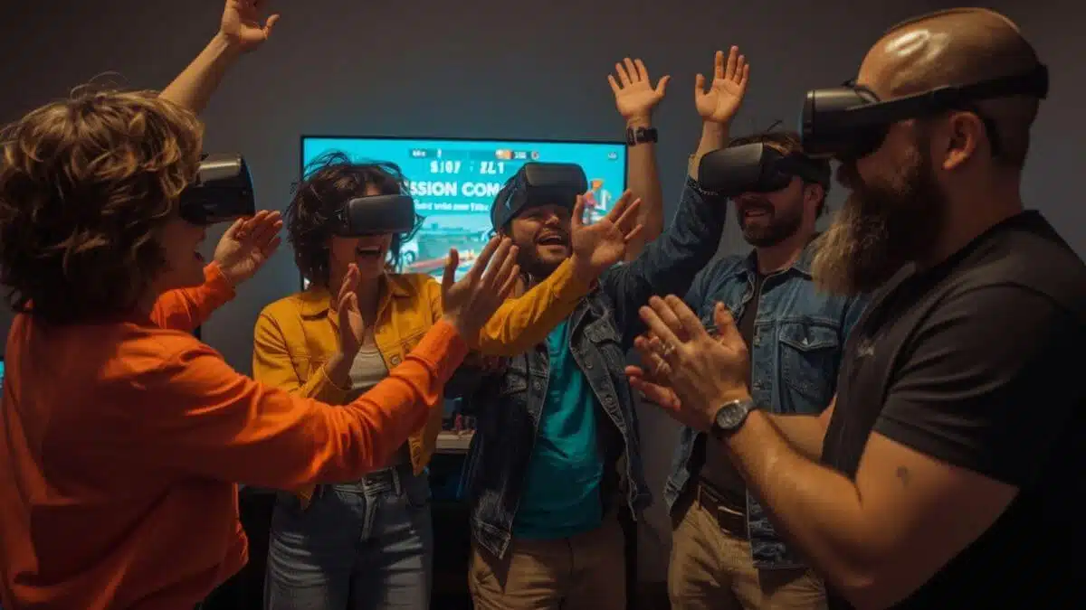 Victoire escape game VR - Successful end of mission celebration